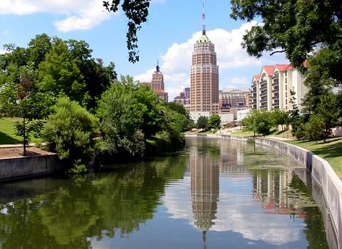 View as seen along the River Walk